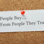 People Buy From People They Trust Reminder Message